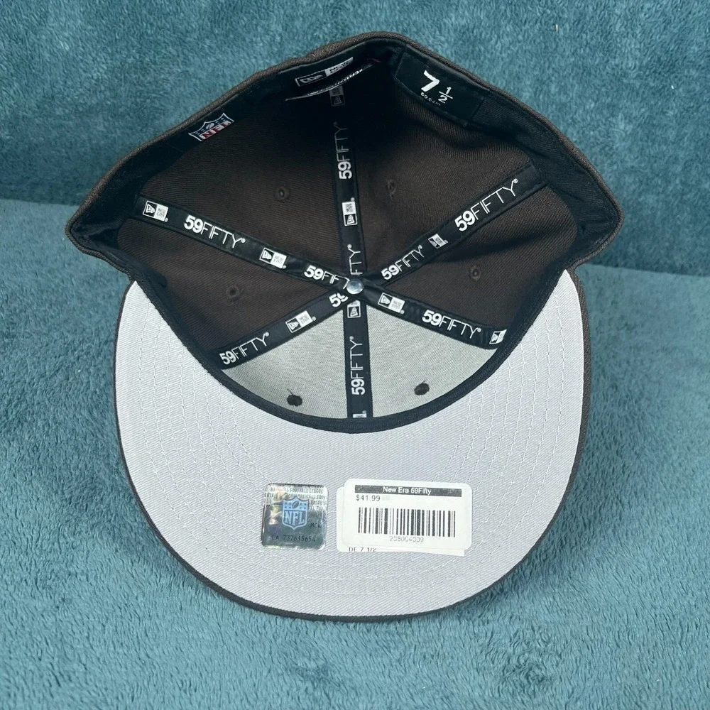 New Era 59FIFTY Cleveland Browns 2024 Embroidered Draft Fitted Hat‎ 7 1/2